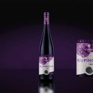 Burgundy Wine Bottle Mockup