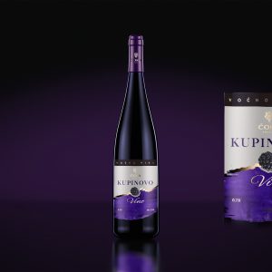 Burgundy Wine Bottle Mockup
